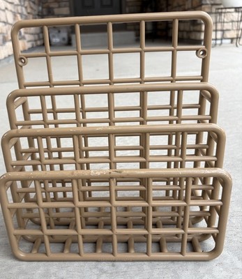 Vintage 1983 Yaffa Basic-Line Plastic Storage Mini Catch-All Desk Organizer TAN