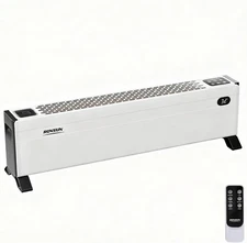 32'' Electric Baseboard Heater with Remote & Timer 1500W Convection Space Heater