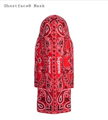 Supreme Ghostface Full Mask Red Bandana Hood One Size Adult Unisex