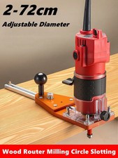 Router Circle Cutter Jig Adjustable 100-300mm Wood Milling Trimmer Durable Tool