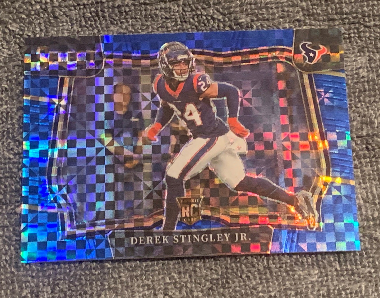 2022 Select #462 Derek Stingley Jr. RC Field Level Blue Prizm /49 Rookie Texans