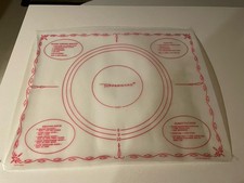 Vintage Tupperware Pastry Mat 1965 Rolling Guide-Baking Conversions- Dough Mat
