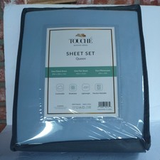 Touche Bedding Series Sheet Set Queen Comfortable Breathable Lightweight SAGE