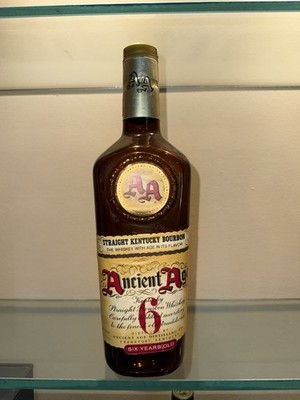 Vtg 1967 Ancient Age 6-Year Bourbon Whiskey 4/5 Quart Bottle Frankfort, KY EMPTY