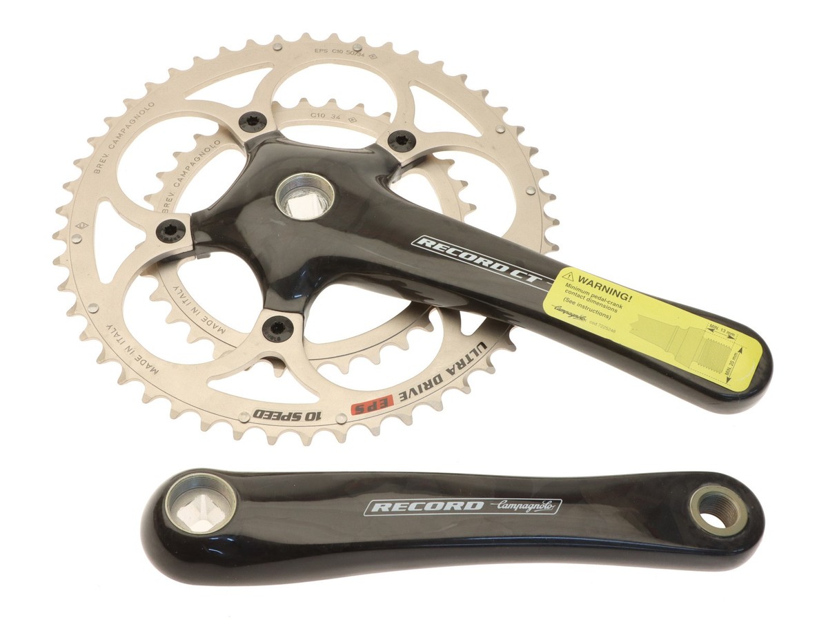 Campagnolo Record Carbon Compact Crankset 10s 50/34T 175mm Square