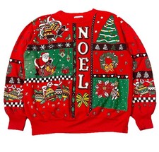 Vintage Nutcracker Brand Christmas Sweatshirt Large 90s Ugly