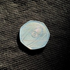 2017 Sir Isaac Newton 50p Fifty Pence Coin Circulated GREAT condition!