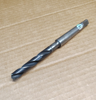 3/8'' Drill Bit MORSE Taper Shank, 6'' Length, 1MT, HSS, USA NATIONAL DETROIT