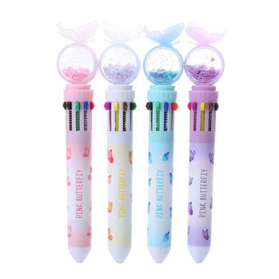 10 Color-in-1 Ballpoint Pen 0.5MM for Writing Color Coding Journaling