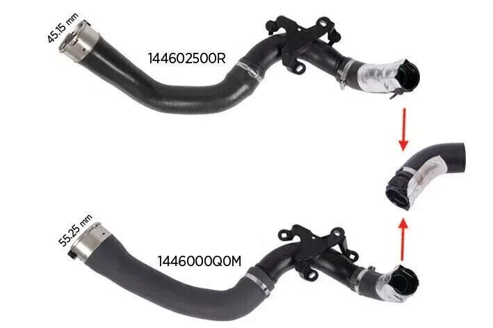 Tuyau turbo pour Nissan Qashqai II 1.2 DiG idéal entretien SUV