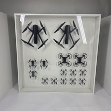 IKEA Art Event 2021 HUMANS SINCE 1982 DRONES Black/Wht Wall Decoration 19¾x19 ¾"