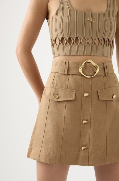 AJE Peace Utility Mini Skirt Size 8