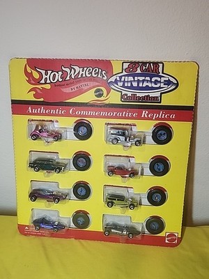 1993 Hot Wheels 8 Car Vintage Collection Set Red Baron Police