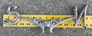 Vintage Aluminum Cast Weathervane Directional Part North South Only 13" Long