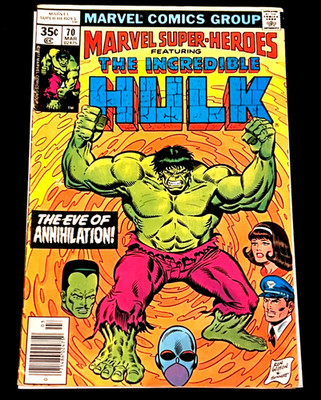 1977 Marvel VINTAGE  Super-Heroes Featuring The Incredible Hulk 70 SEALED
