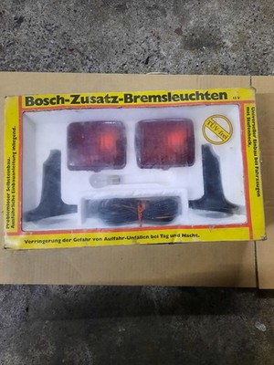 BOSCH AUXILIARY BRAKE LIGHTS 12 VOLT NOS 70s 80s