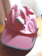PUMA Icon Baseball Cap Hat Pink and Gray Cat Puma Logo