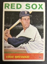 1964 Topps Eddie Bressoud Baseball Card #352 Red Sox Shortstop Poor Creased O/C