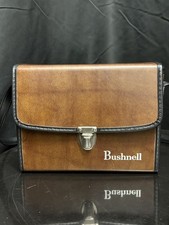 VTG Bushnell Leather Hard Case Binoculars Carry Strap 7.5 X 6 Small Brown