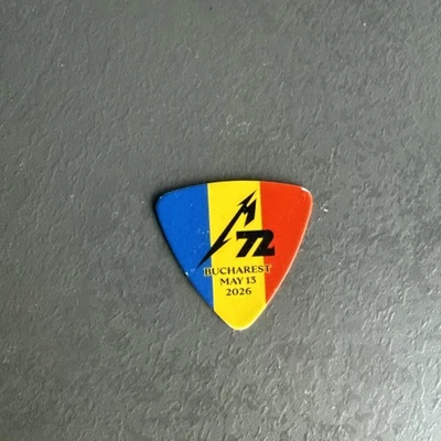 2026 METALLICA Guitar Pick Bucharest Romania May 13 2026 M72 World Tour Picks - Imagen 1 de 2