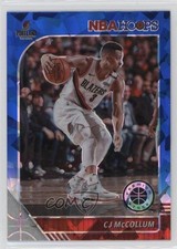 2019 Panini NBA Hoops Premium Stock Blue Cracked Ice Prizm CJ McCollum #158 0it8