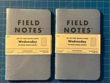 Field Notes Wednesday FNW-01 / (2) Sealed Packs (total 4 notebooks)