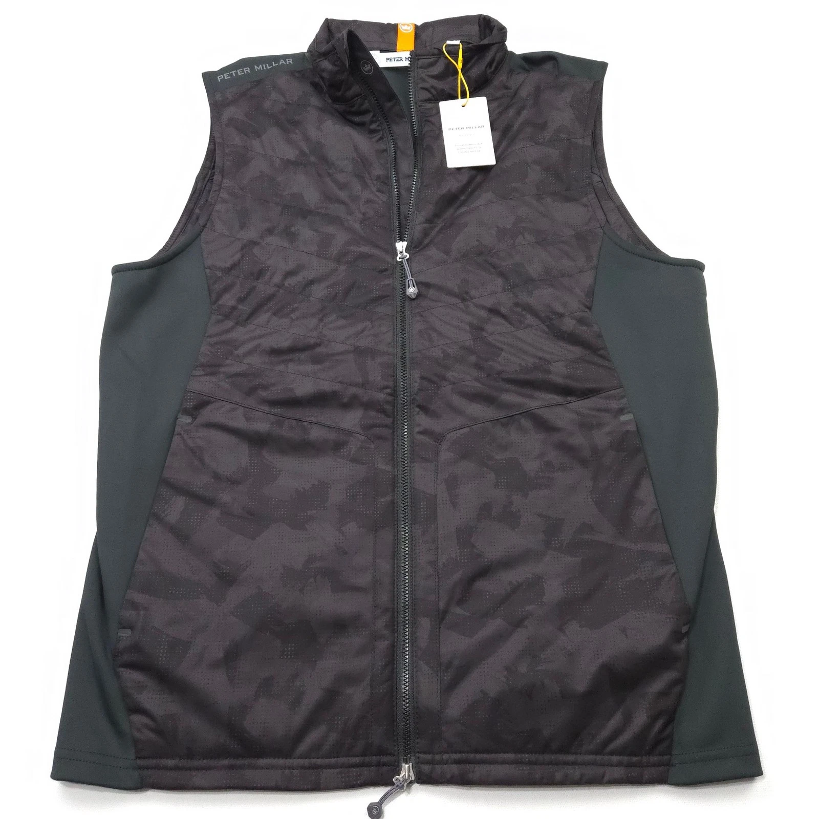 Peter Millar Vest Golf S Fuse Elite Insulated Stretch Golf Black Camo Crown