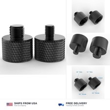 Mic stand adapter 5/8 to 3/8 and 5/8 to 1/4 thread screw 2 pack brass
