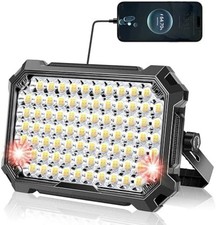 Rechargeable Led Work Light 10000LM 12000mAh, Portable Magnetic Work Light