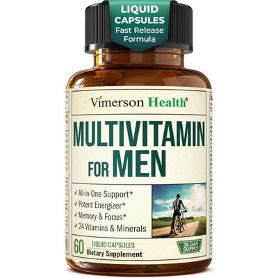 Multivitamin for Men with Bioavailable Vitamins, Minerals, Vitamin D, B12, C,...