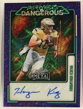 2026 Leaf Metal Haynes King Auto Autograph Armed Dangerous Shimmer Purple #d 3/7