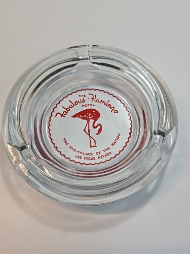 Fabulous Flamingo Hotel Souvenir Ashtray Las Vegas NV Showplace of the Nation