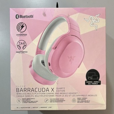 Razer Barracuda X Quartz Edition Wireless Bluetooth Gaming Headset Pink White
