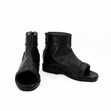 Uzumaki Sasuke Sakura Shinobi Ninja Cosplay Shoes Boots Costume Black