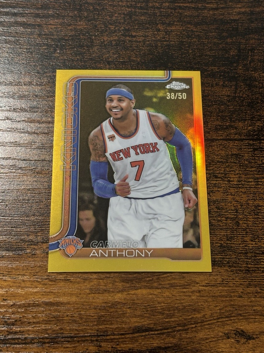2025-26 Topps Chrome TRUE Gold Refractor #248 Carmelo Anthony /50 