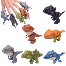 6PCS Biting Finger Dinosaurs Toy, Dino Figure Chomp Toy Gifts Boys and Girls,...
