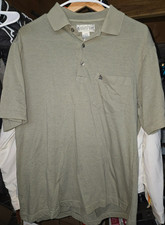 Vintage Grand Slam Original Penguin Polo Shirt Mens Medium Sage Green Short Slee