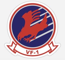 Calcomanía Top Gun VF-1 Escuadrón Maverick Ganso Marina Combate Armas Escuela Adhesivo