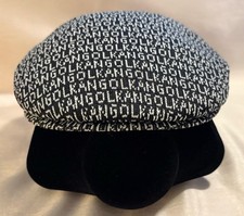Kangol Man's Jacquard Black and White Signature Cap SZ XL