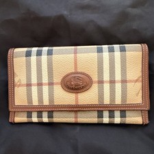 Burberry Nova Check Long Wallet Purse Logo Check Excellent condition 