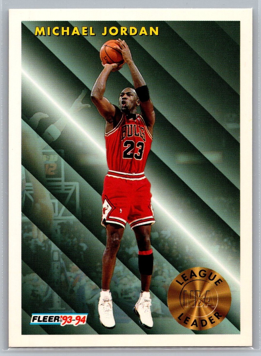 Michael Jordan 1993-94 Fleer League Leader BASKETBALL #224 Chicago