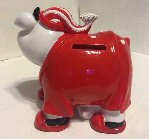 New Sweet Dreams Piggybank Girl Cash COW With Red & White Stocking Cap-5" Tall - Picture 2 of 12
