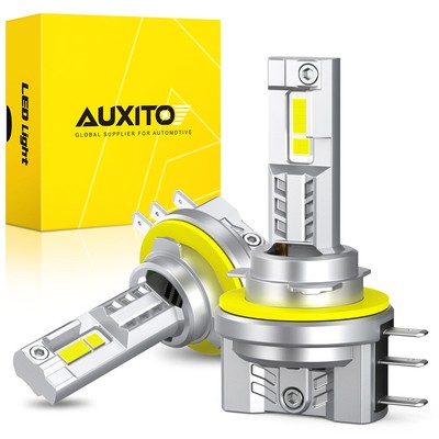 H15 LED Auxito Bulbs High DRL Headlight 6500K Bright Lamp 24000LM Plug and Play