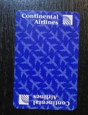 Continental  Airlines Blue Single Swap Playing Card (1 card)