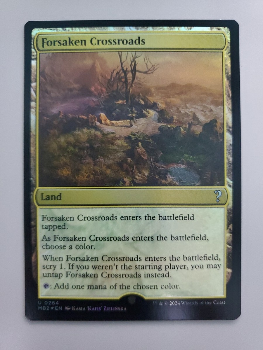 見捨てられた交差路　Forsaken Crossroads foil MTG Forsaken Crossroads Mystery Booster 2 0264 Foil Uncommon
