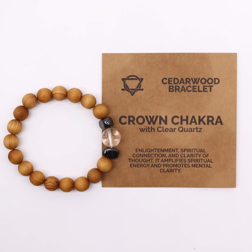 Cedarwood Chakra Bangles / Bracelets - Choose your Chakra - Brand New - Picture 3 of 9