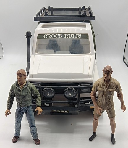 2001 Steve Irwin Crocodile Hunter Truck Remote Control Radio Shack With Figures - Picture 2 of 4