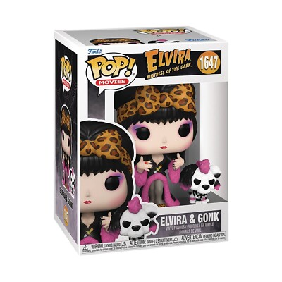 Pop! Movies Elvira Mistress of the Dark: Elvira & Gonk #1647 Vinyl Figure Funko