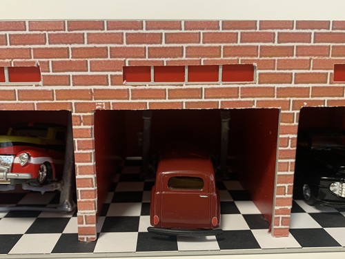 Diorama miniatura modelos Outland escala 1/64 3 puestos garaje grande para camiones/C - Imagen 2 de 16
