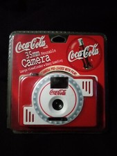 Coca Cola 35mm Reusable Camera Preloaded with Film Sealed Mint on Card Old Stock